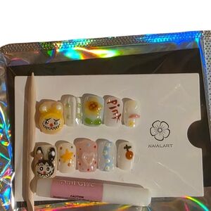 Monster small nail set super cute